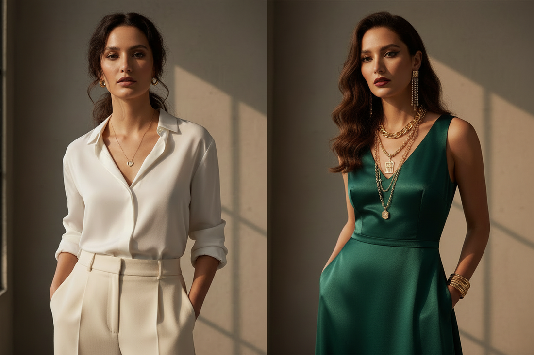 Outfit da giorno e da sera con bijoux: come trasformare il look con collane, orecchini e bracciali