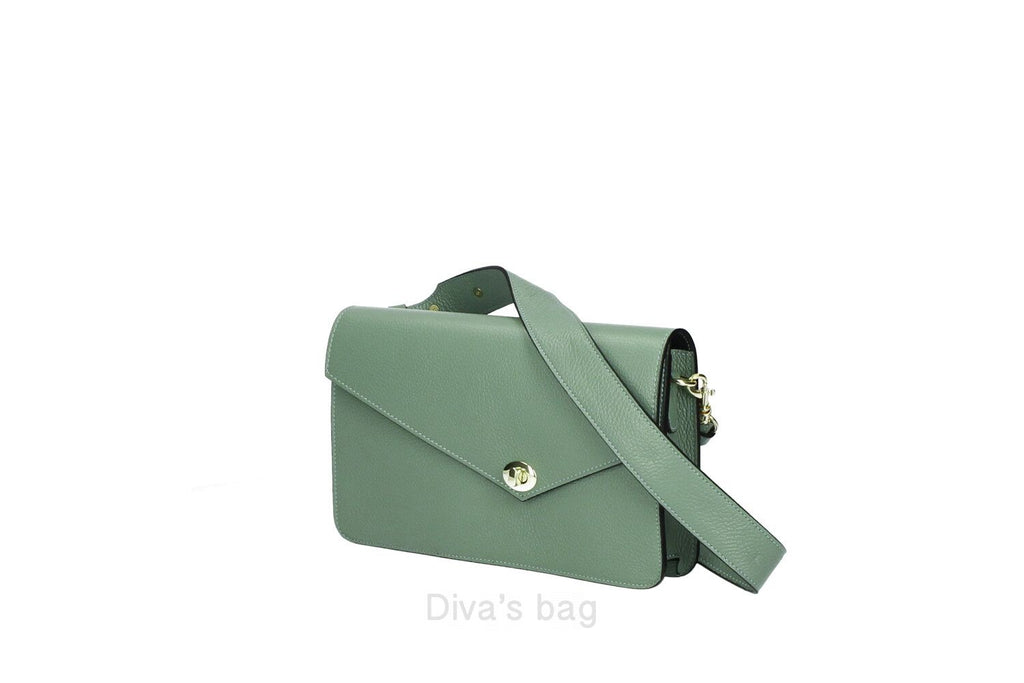 Pochette in Pelle DIVA'S Bag Debby Verde
