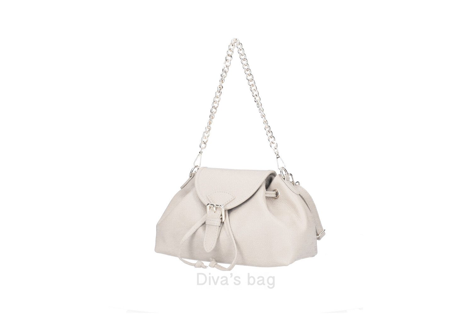 Diva's Bag Morgana Borsa in Pelle Beige