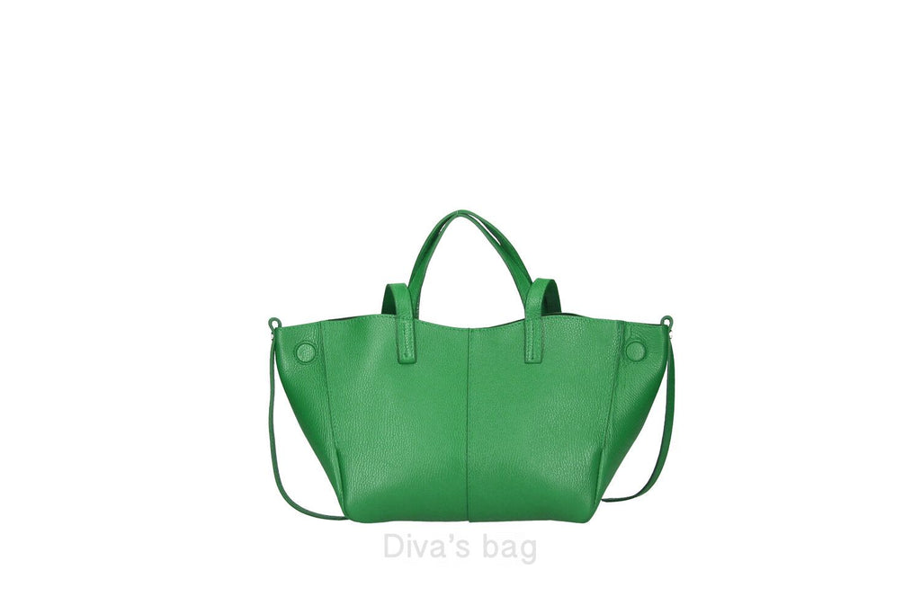 Diva's Bag Fiamma Borsa in Pelle Verde