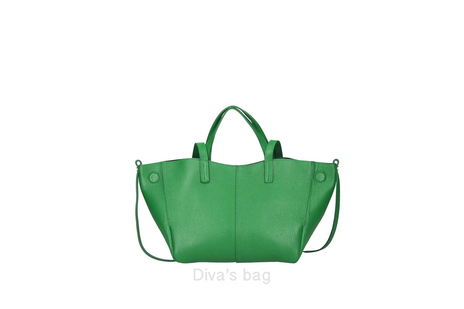 Diva's Bag Fiamma Borsa in Pelle Verde