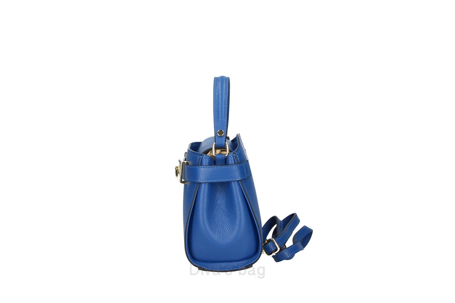 Diva's Bag Ischia Borsa in Pelle Bluette