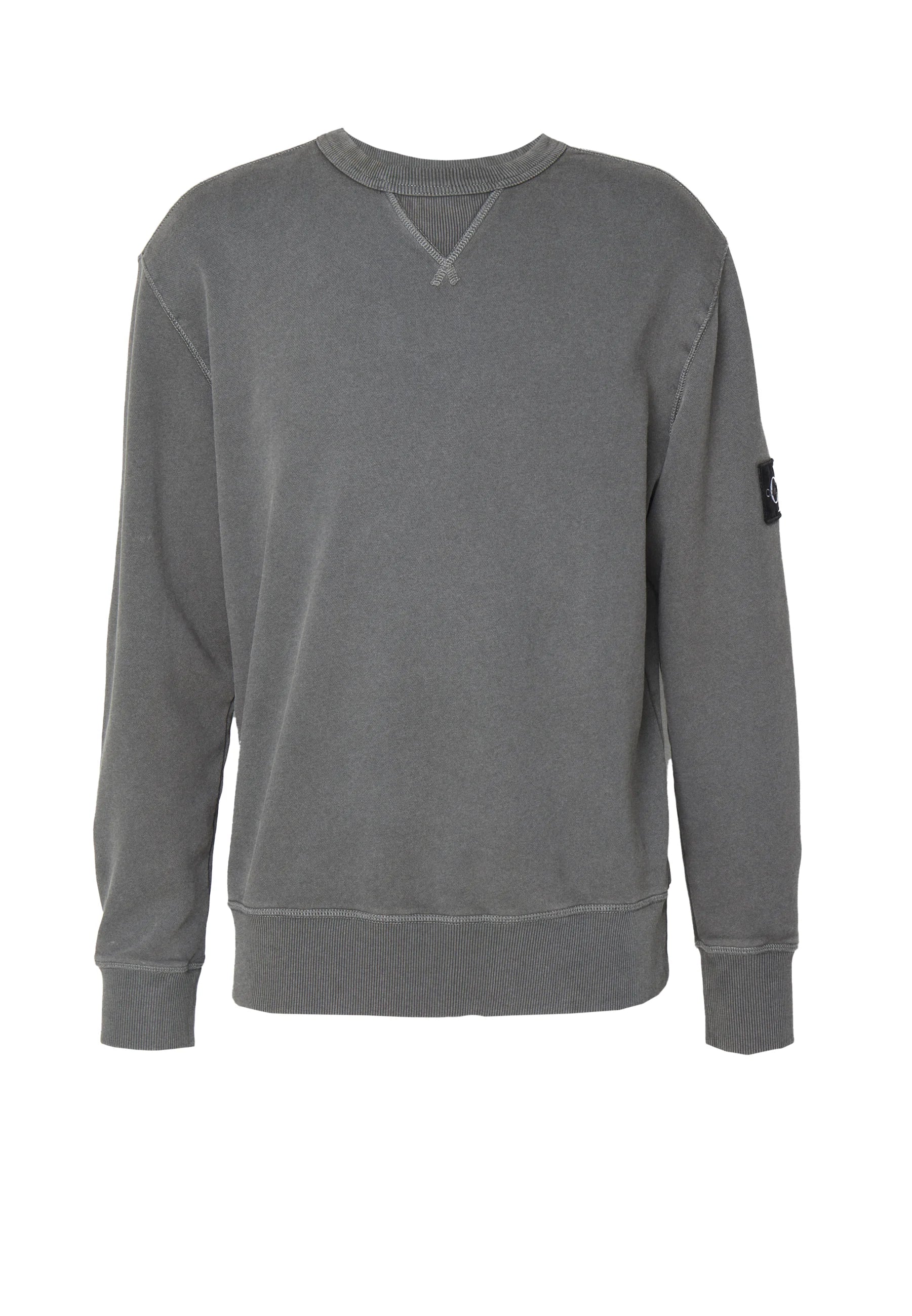 Calvin Klein Felpa Uomo Girocollo – Cotone Biologico, Colore Grigio, Taglia XL