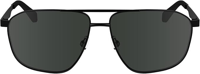 Calvin Klein Occhiali da Sole Uomo – Colore Nero, Montatura in Metallo, Calibro 59
