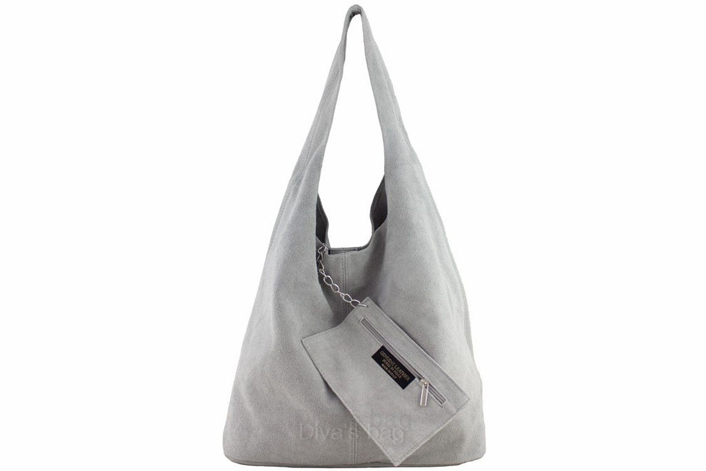 Borsa a Spalla DIVA'S Bag Monica Grigio Chiaro