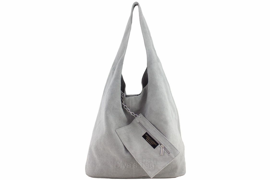 Borsa a Spalla DIVA'S Bag Monica Grigio Chiaro