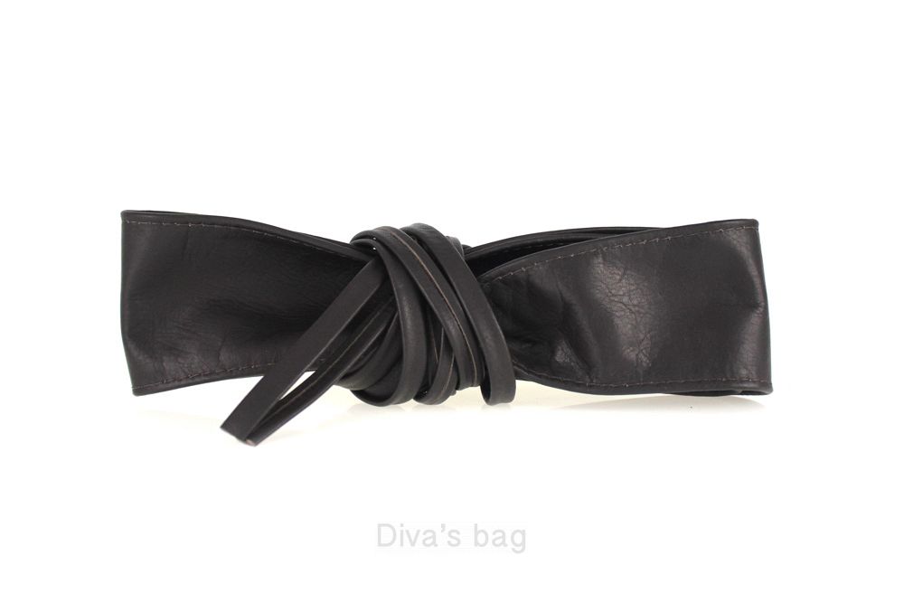 Diva's Bag Elena Cintura Larga in Vera Pelle – Colore Testa di Moro, Made in Italy