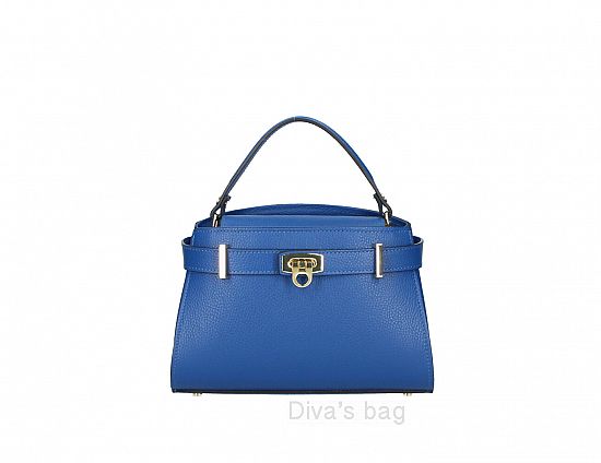 Diva's Bag Ischia Borsa in Pelle Bluette