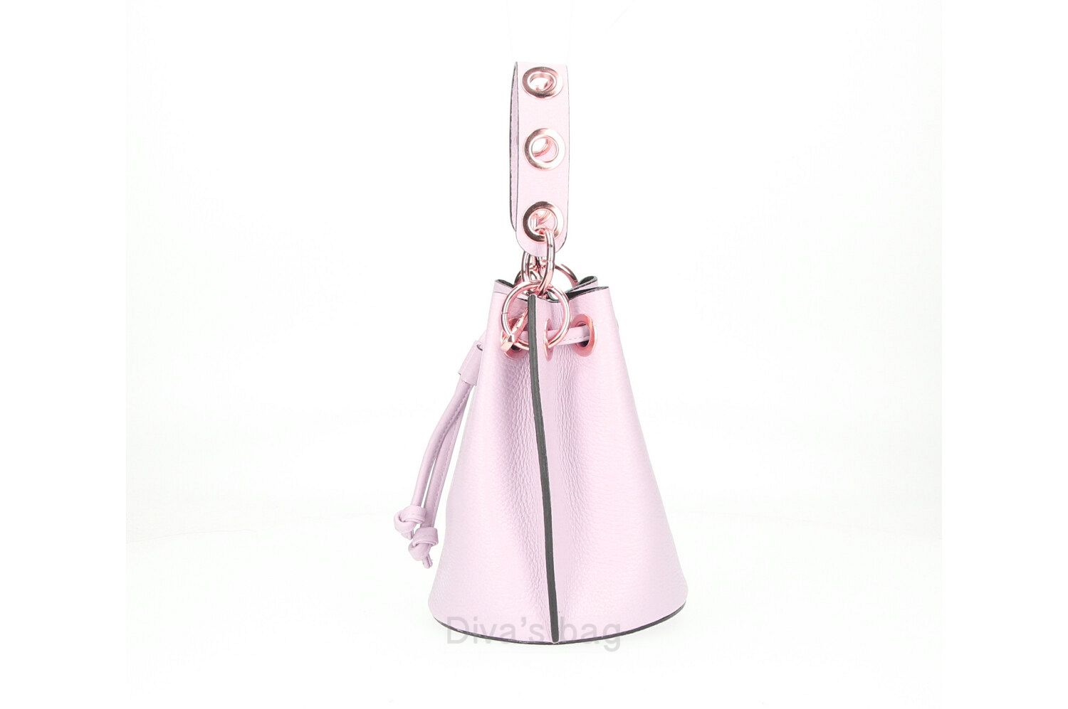 Diva's Bag Alcina Secchiello in Pelle Lilla