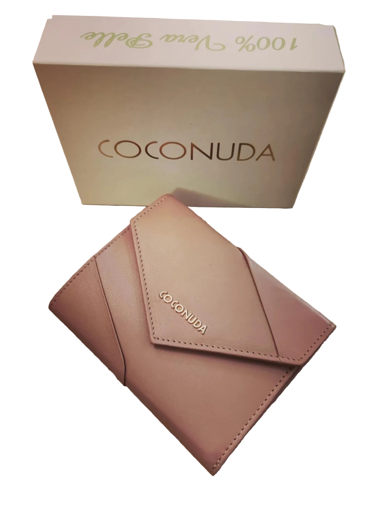 COCONUDA Portafoglio Donna in Pelle Rosa