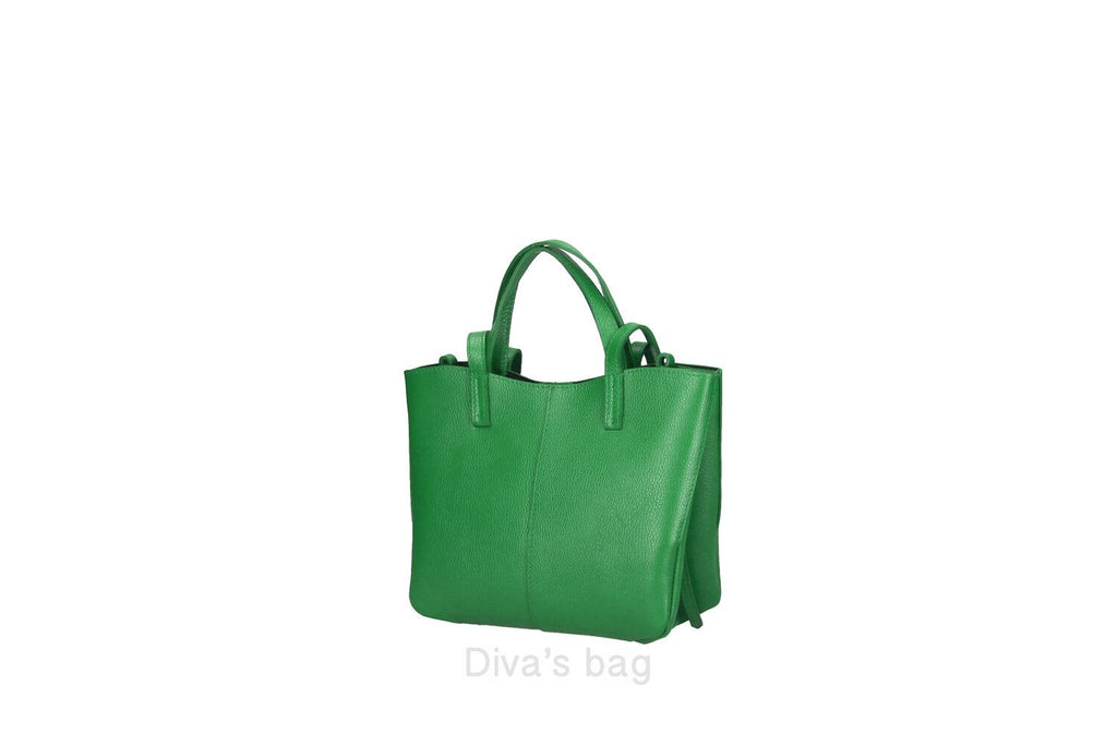Diva's Bag Fiamma Borsa in Pelle Verde