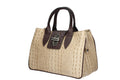 Borsa a Mano DIVA'S Bag Laura Beige con Finiture Marroni