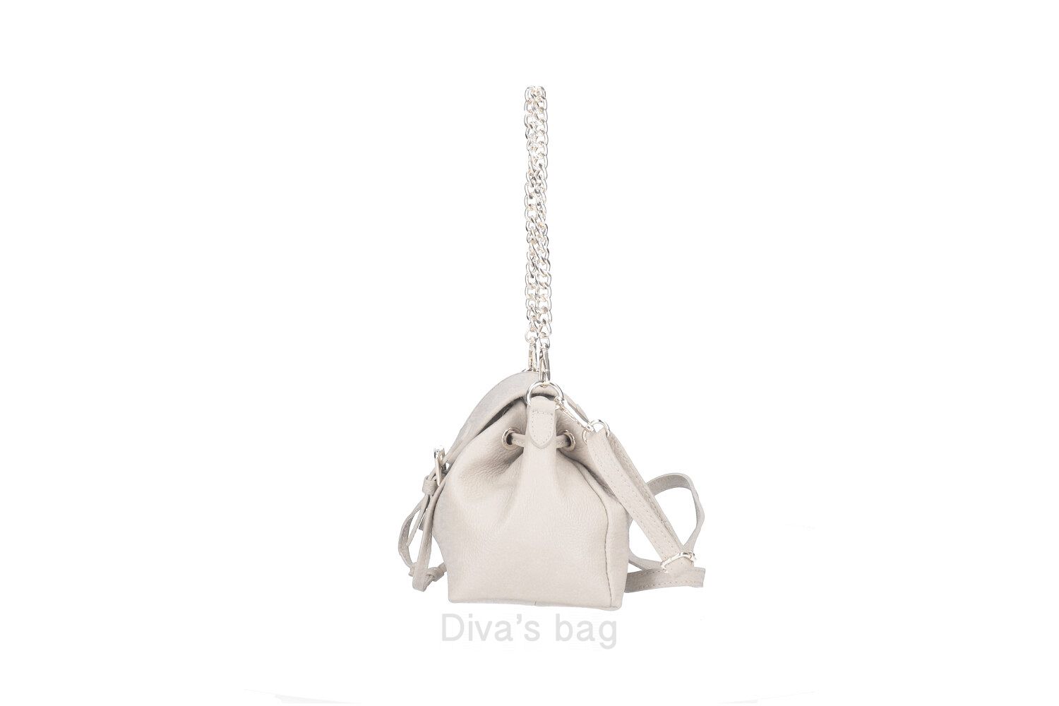 Diva's Bag Morgana Borsa in Pelle Beige