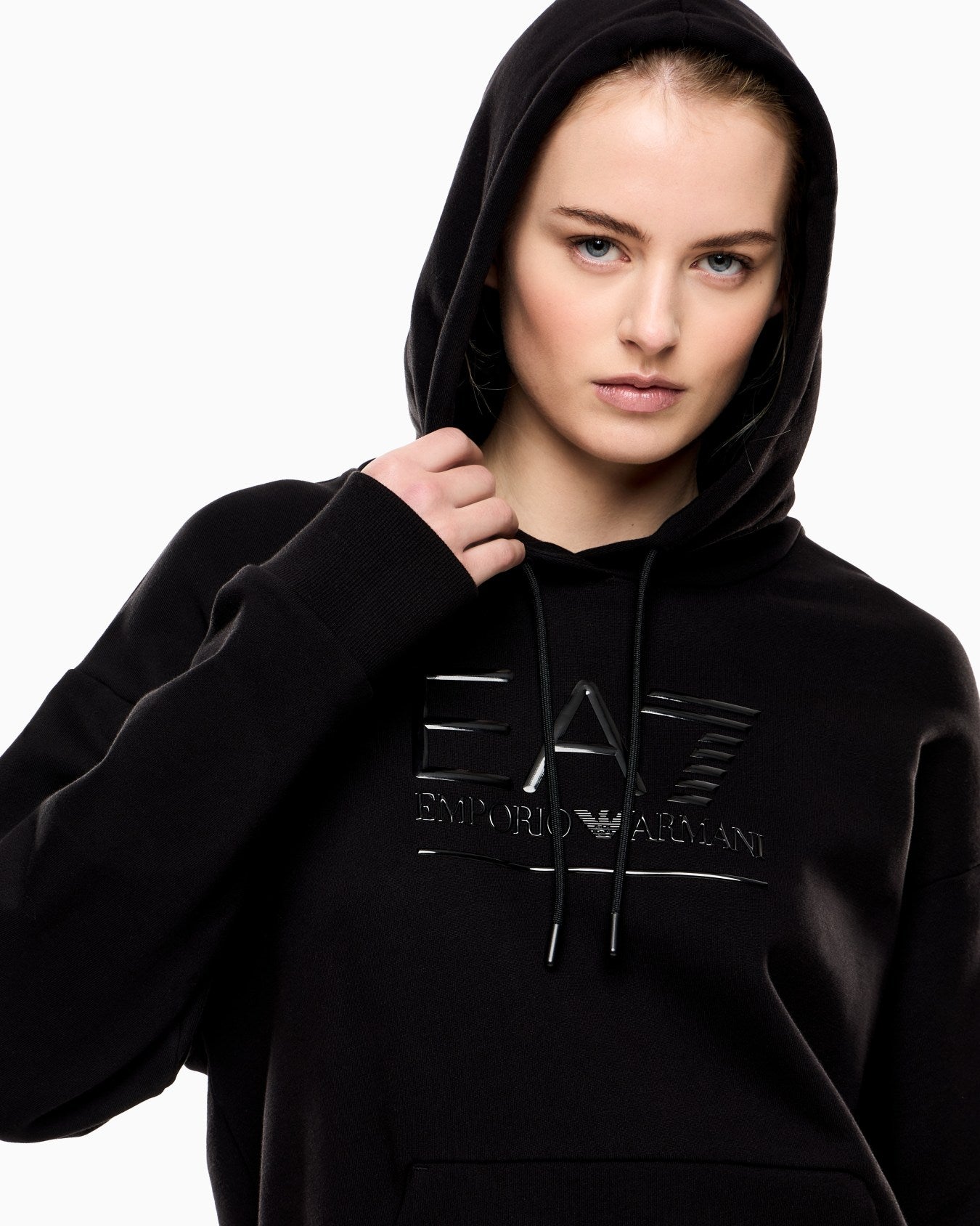 Emporio Armani Felpa Donna – Colore Nero, Cotone, Taglia L