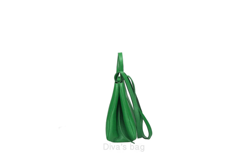 Diva's Bag Fiamma Borsa in Pelle Verde