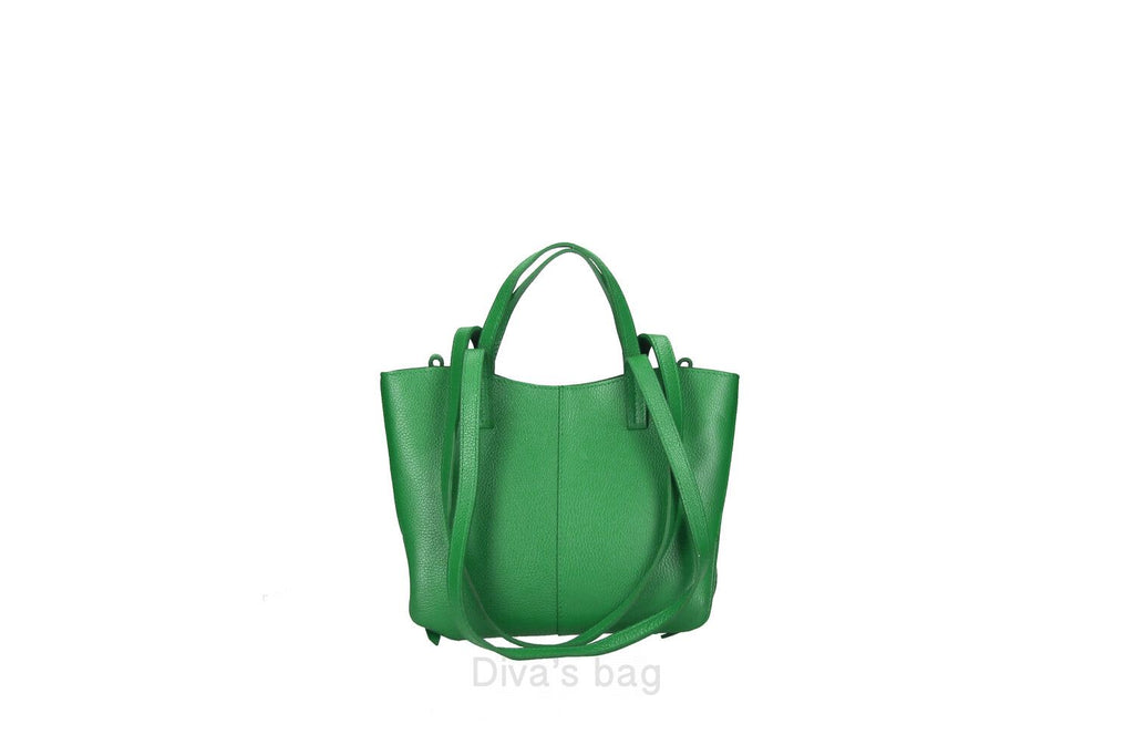 Diva's Bag Fiamma Borsa in Pelle Verde