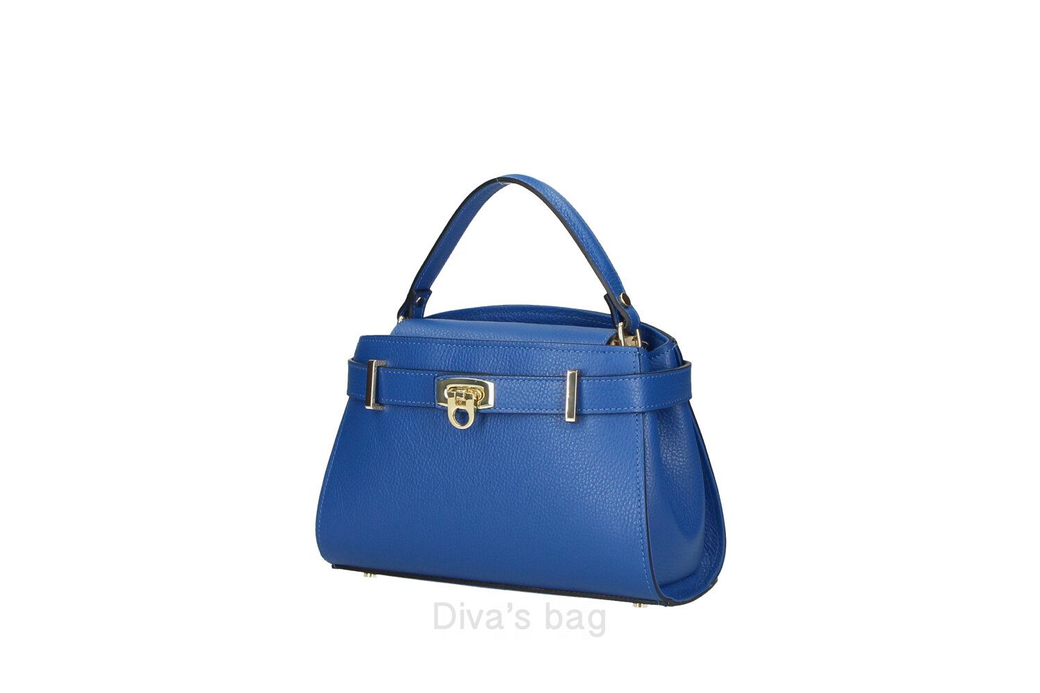 Diva's Bag Ischia Borsa in Pelle Bluette