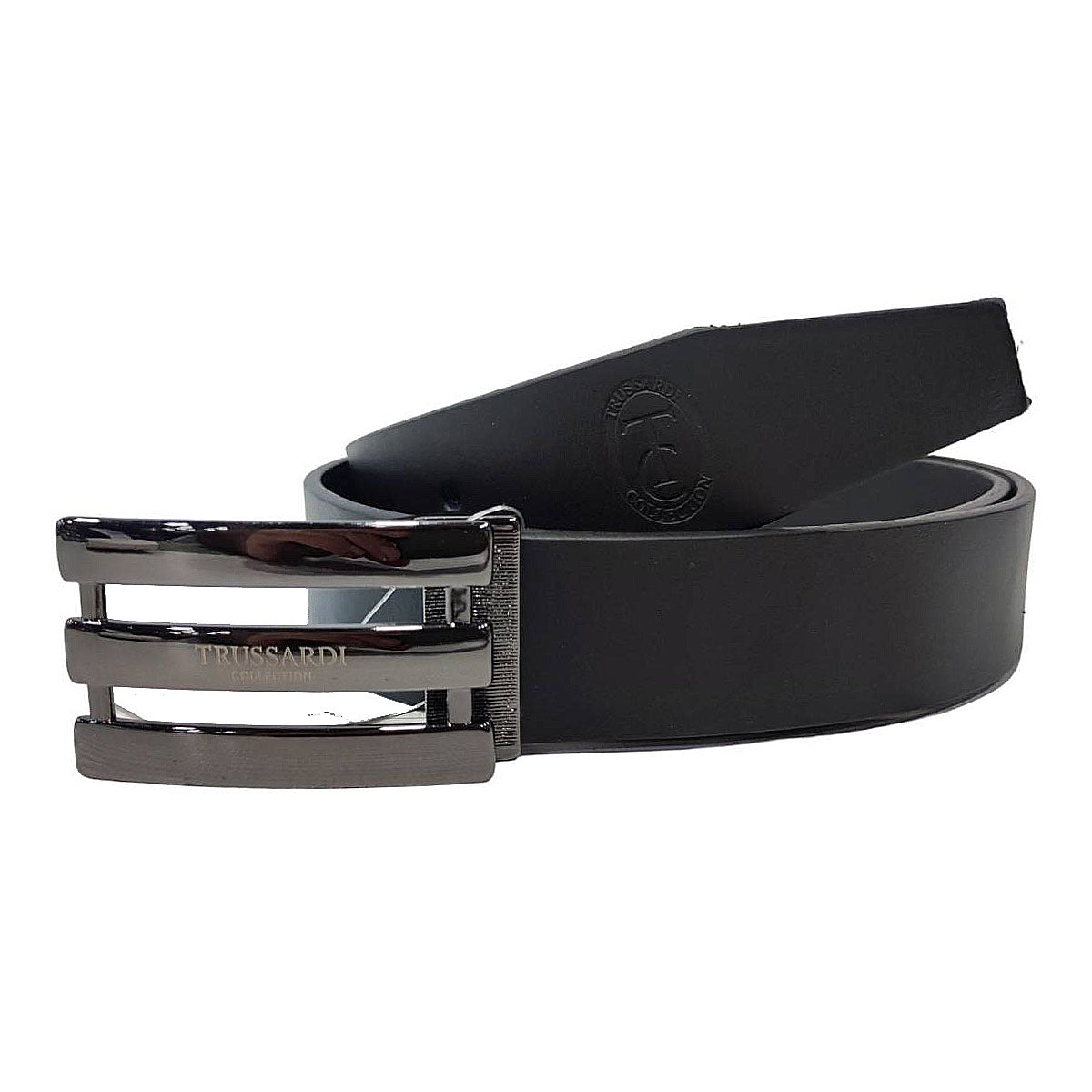Cintura Uomo Trussardi Collection – Pelle Nera 110 cm