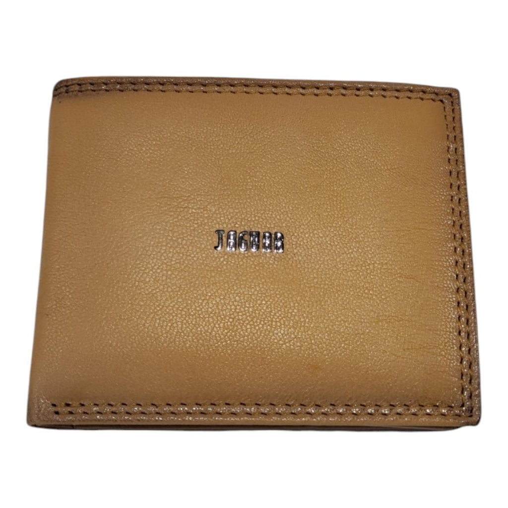 JAGUAR Portafoglio Uomo in Pelle Ocra con Scatola Regalo – PF747-9