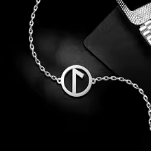 Collana Runa Celtica Laguz – Acciaio Inox