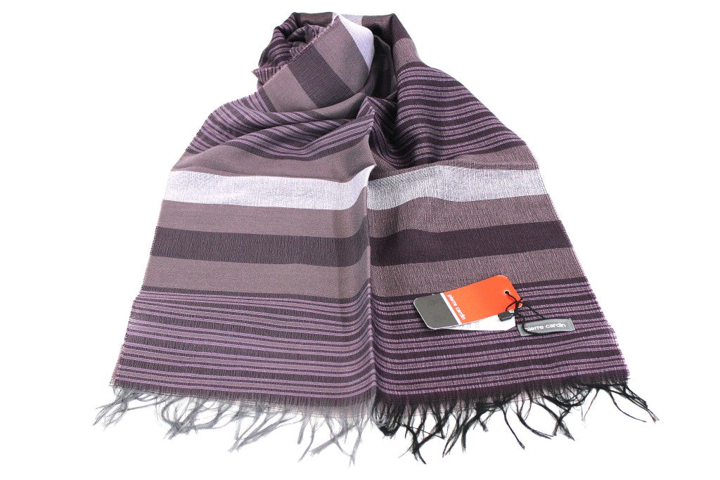 Pierre Cardin Sciarpa Uomo – Avio e Frosé, Lana e Cotone