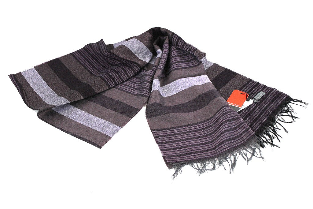 Pierre Cardin Sciarpa Uomo – Avio e Frosé, Lana e Cotone