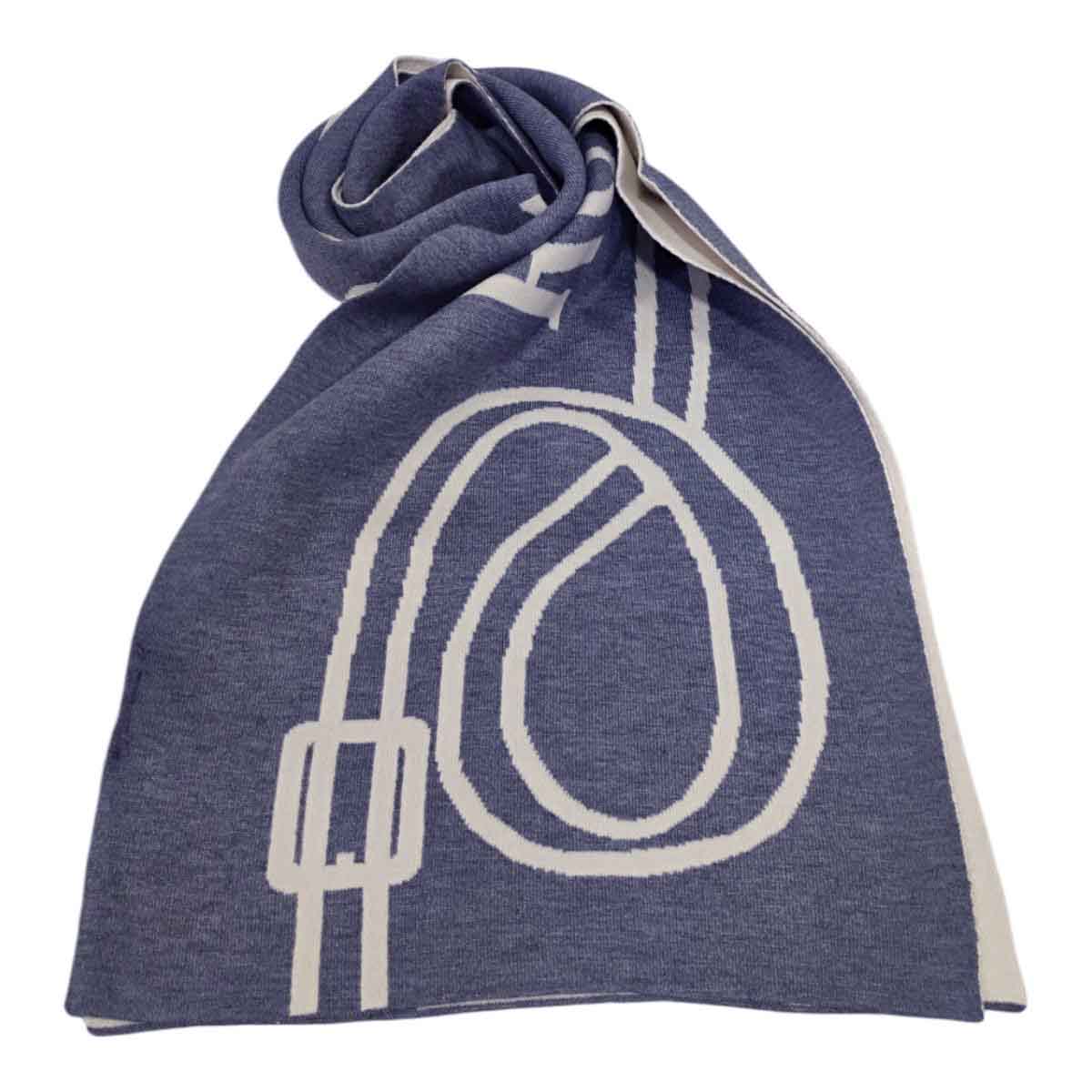 Roberta di Camerino Sciarpa Donna – Colore Jeans, Viscosa e Poliestere