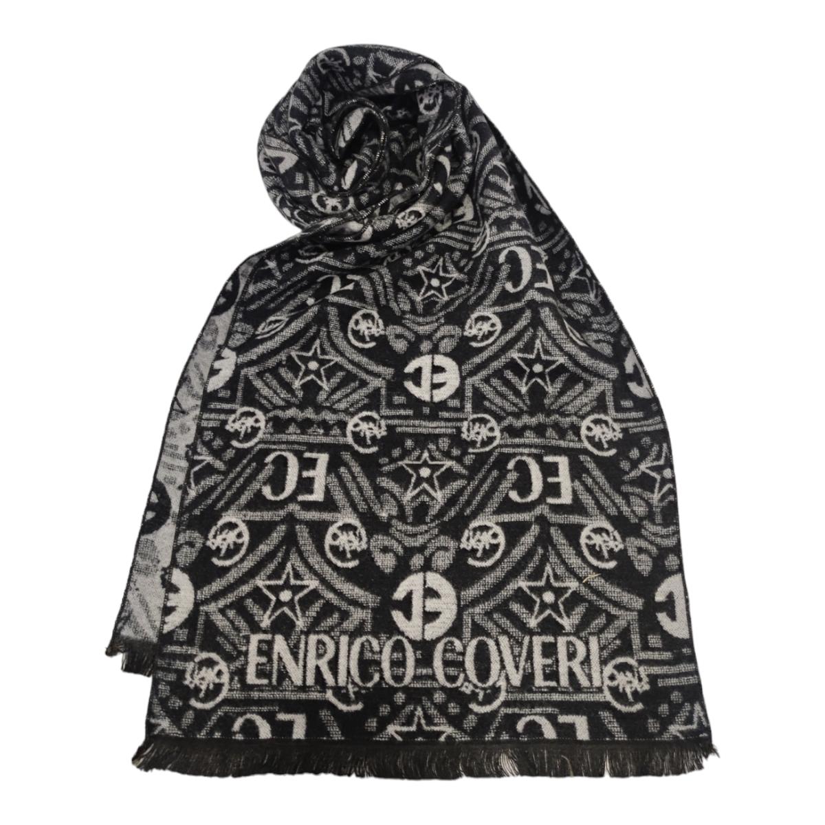Enrico Coveri Sciarpa Uomo – Colore Grigio, 100% Viscosa
