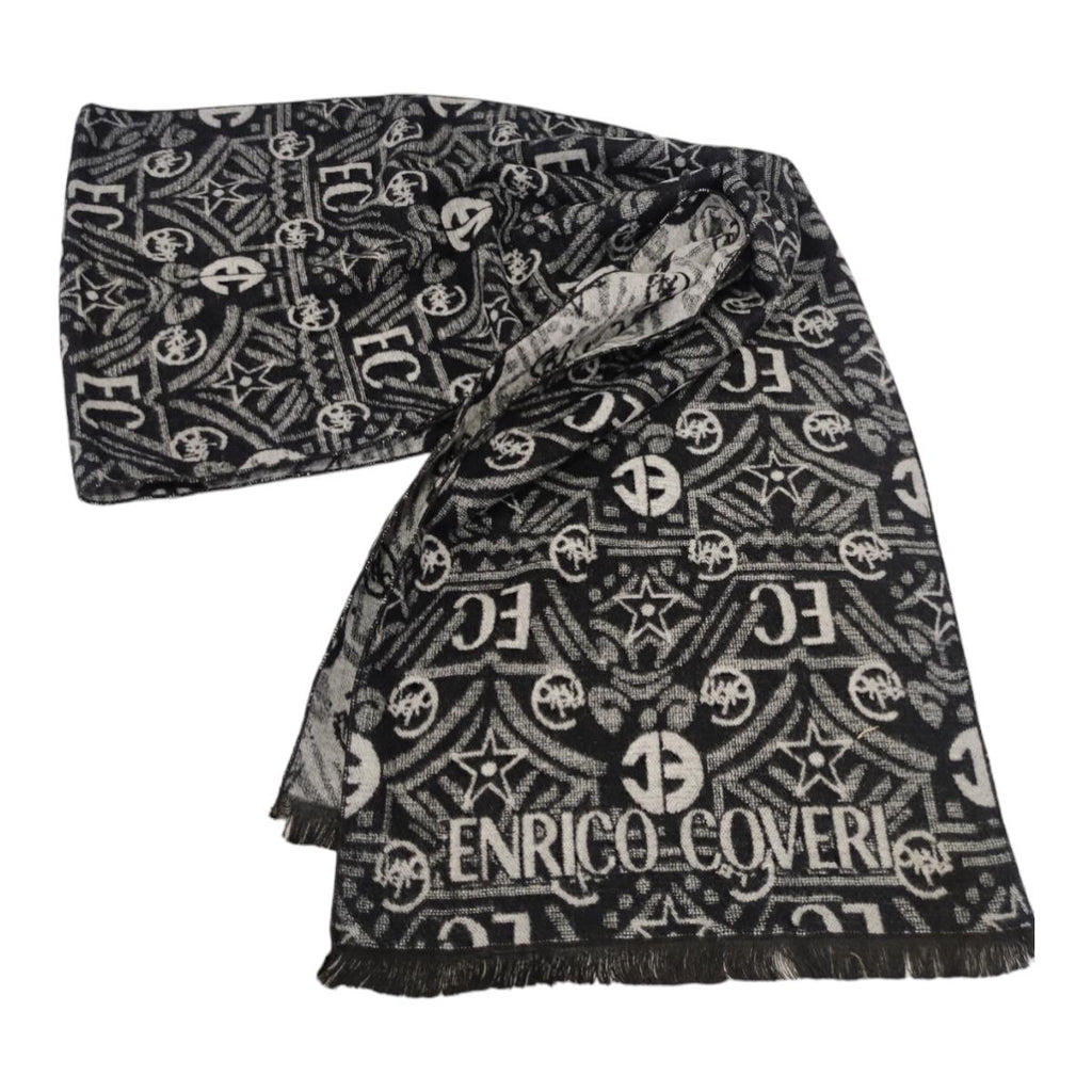 Enrico Coveri Sciarpa Uomo – Colore Grigio, 100% Viscosa