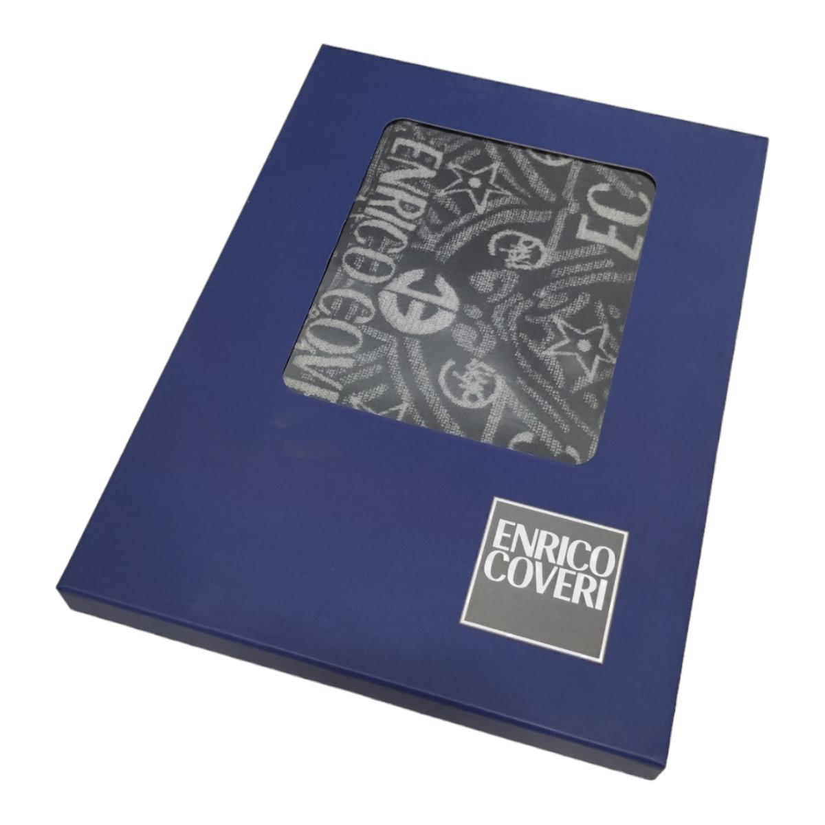 Enrico Coveri Sciarpa Uomo – Colore Grigio, 100% Viscosa