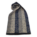Enrico Coveri Sciarpa Uomo – Colore Blu e Grigio, 100% Viscosa