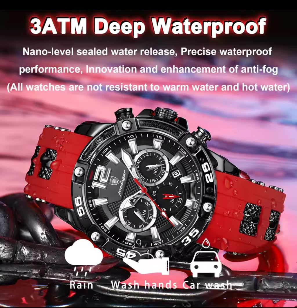 Orologio Poedagar 912 Uomo – Cronografo al Quarzo