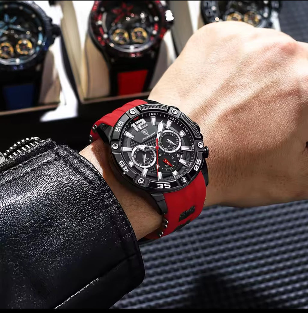 Orologio Poedagar 912 Uomo – Cronografo al Quarzo