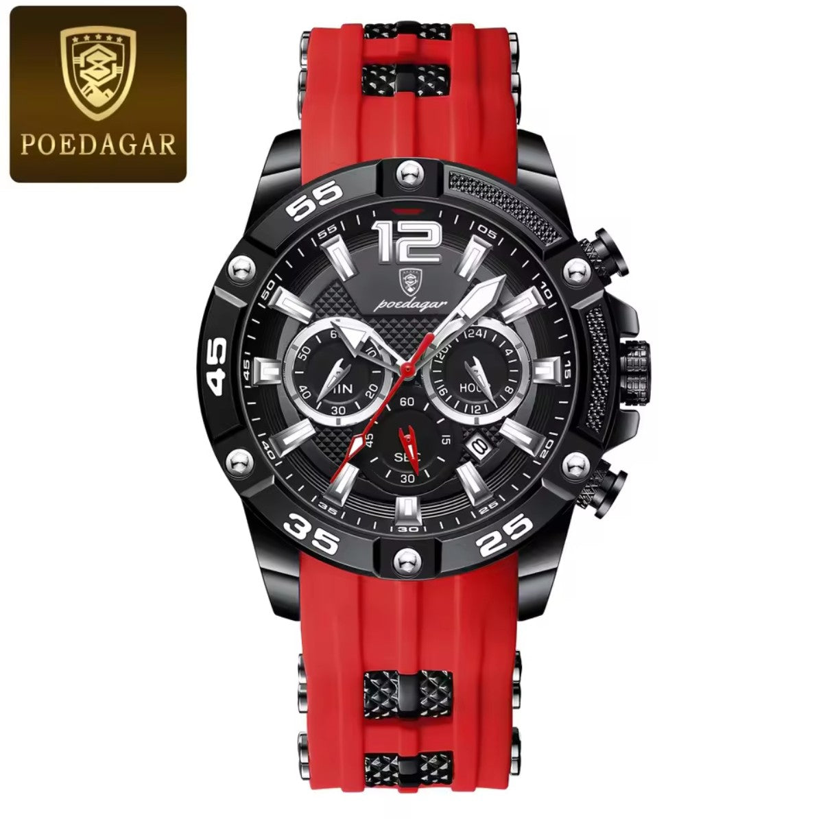 Orologio Poedagar 912 Uomo – Cronografo al Quarzo