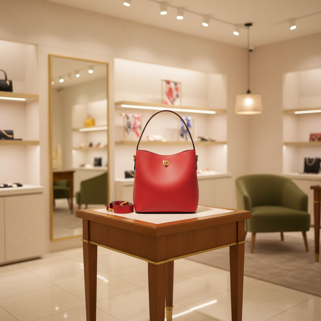 Borsa Blanda Rossa in negozio