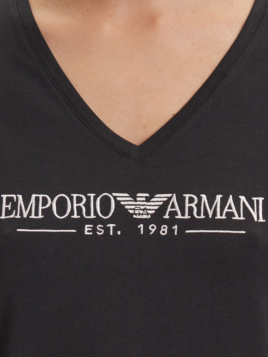 Emporio Armani EA7 T-Shirt Donna Manica Corta – Colore Nero, Taglia L