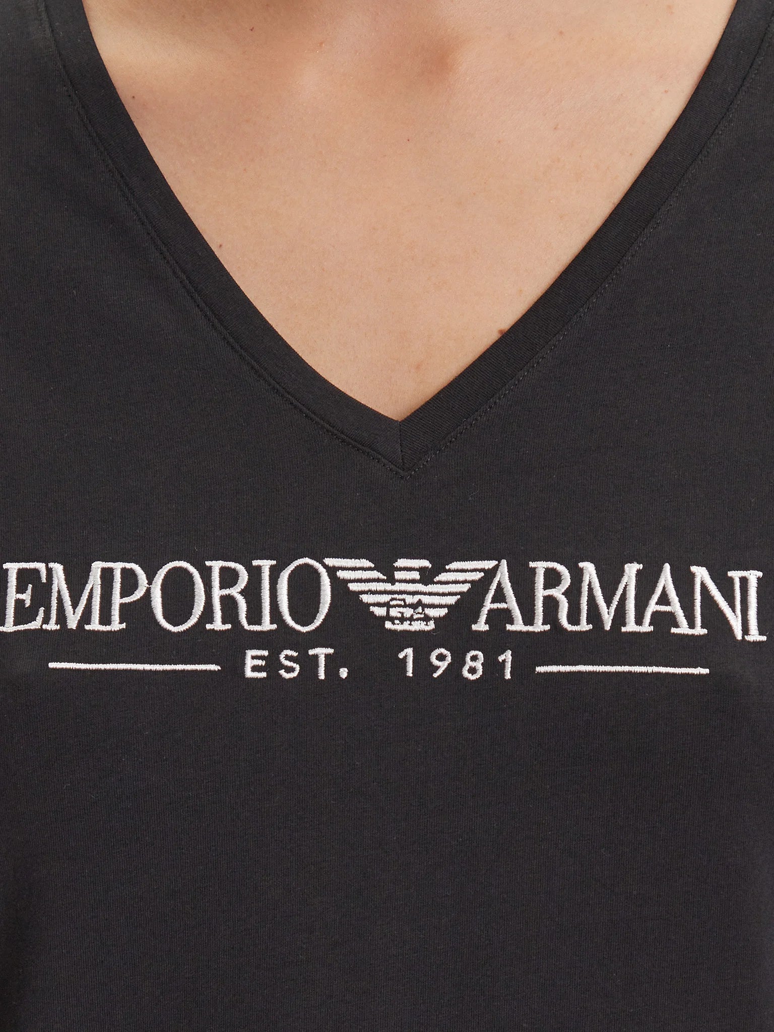 Emporio Armani EA7 T-Shirt Donna Manica Corta – Colore Nero, Taglia L
