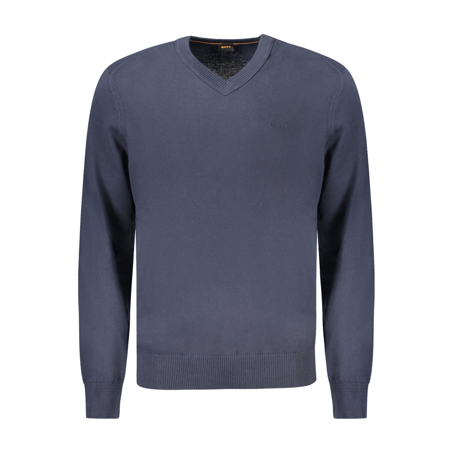 Hugo Boss Maglia Uomo Scollo a V – Cotone e Kapok, Taglia L, Colore Blu