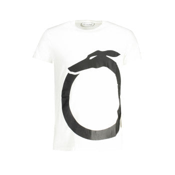 Trussardi T-Shirt Uomo Manica Corta – Colore Bianco, Stampa Logo, Taglia S