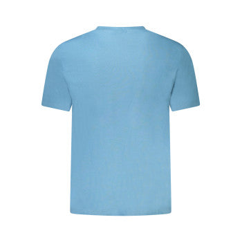 Calvin Klein T-Shirt Uomo Manica Corta – Colore Azzurro, Ricamo Logo, Taglia XL