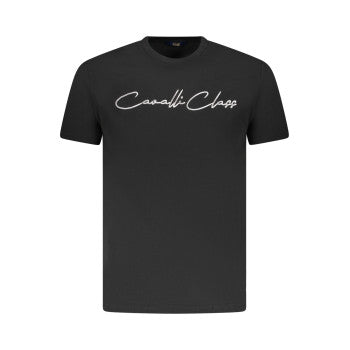 Cavalli Class T-Shirt Uomo Manica Corta – Colore Nero, Stampa Logo, Taglia L