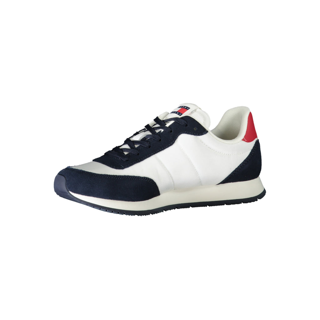 Sneakers Uomo TOMMY HILFIGER Bianco Intarsi Blu/Rosso Taglia 44