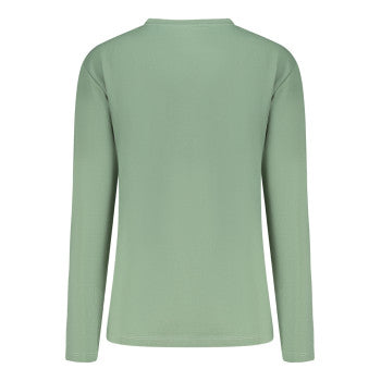 North Sails T-Shirt Donna Maniche Lunghe Verde Taglia L