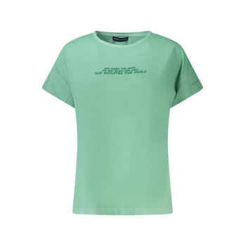 North Sails T-Shirt Donna Verde con Stampa Taglia L