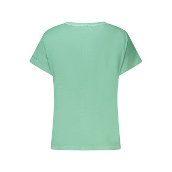 North Sails T-Shirt Donna Verde con Stampa Taglia L