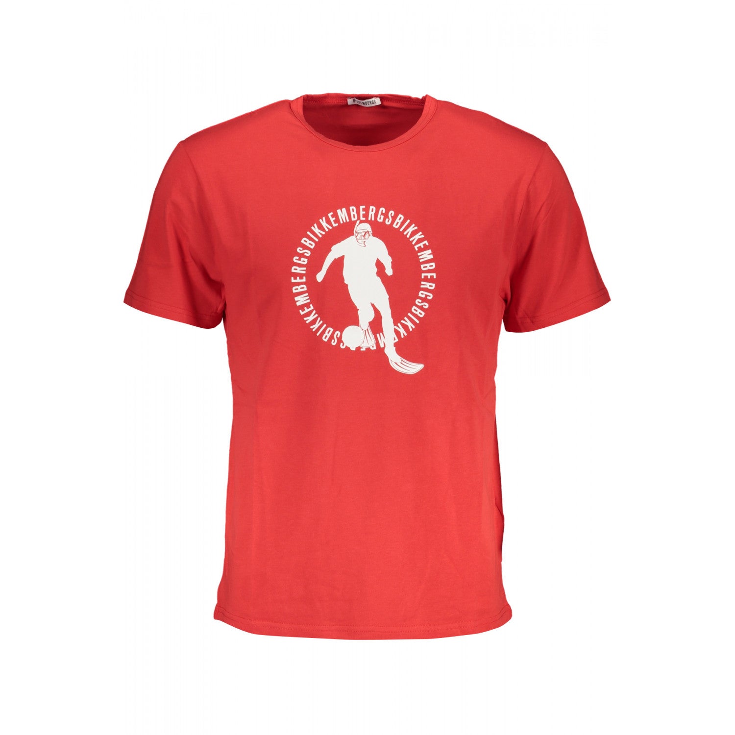 T-shirt Bikkembergs Uomo Manica Corta – Rosso Taglia L