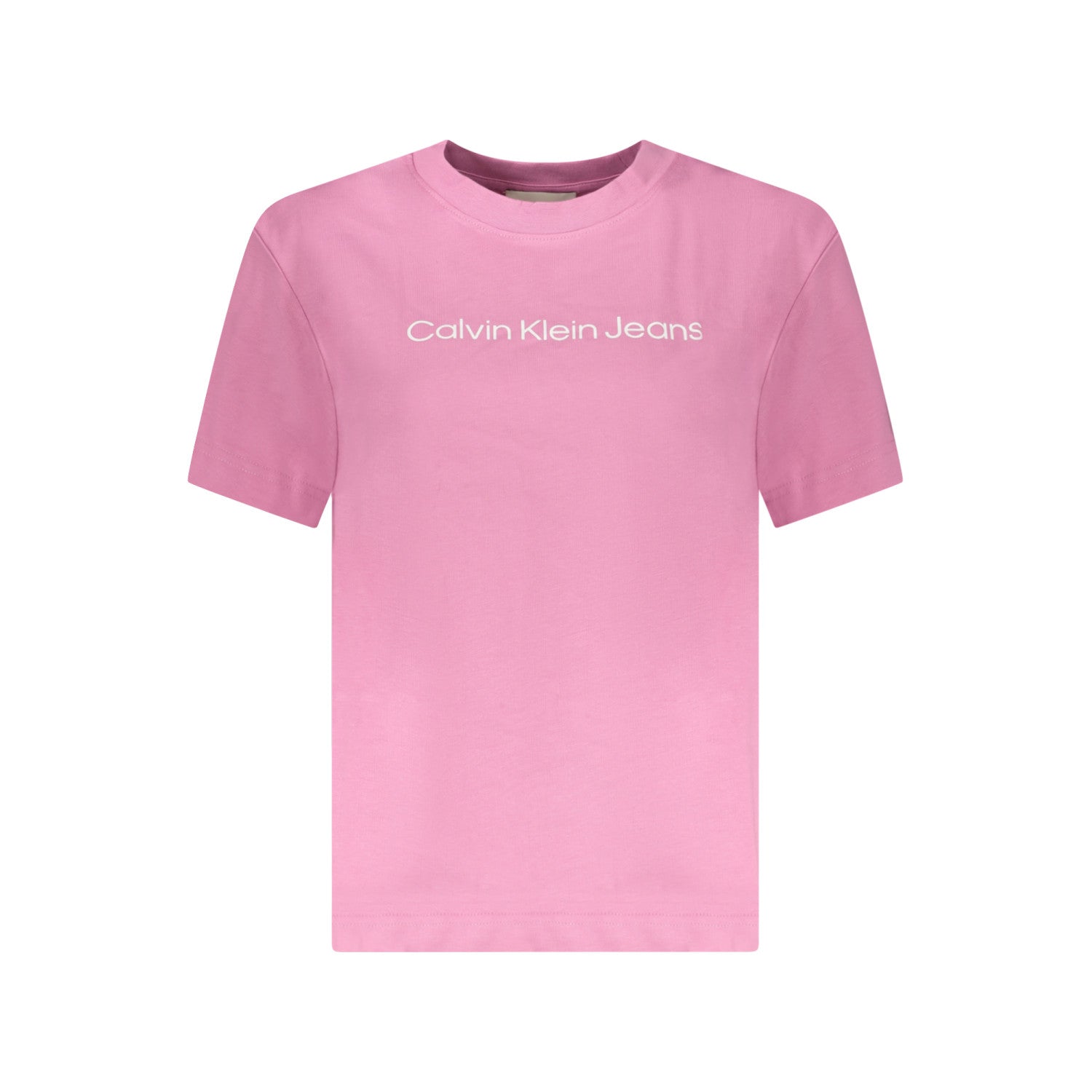 CALVIN KLEIN T-SHIRT MANICHE CORTE DONNA ROSA TAGLIA L