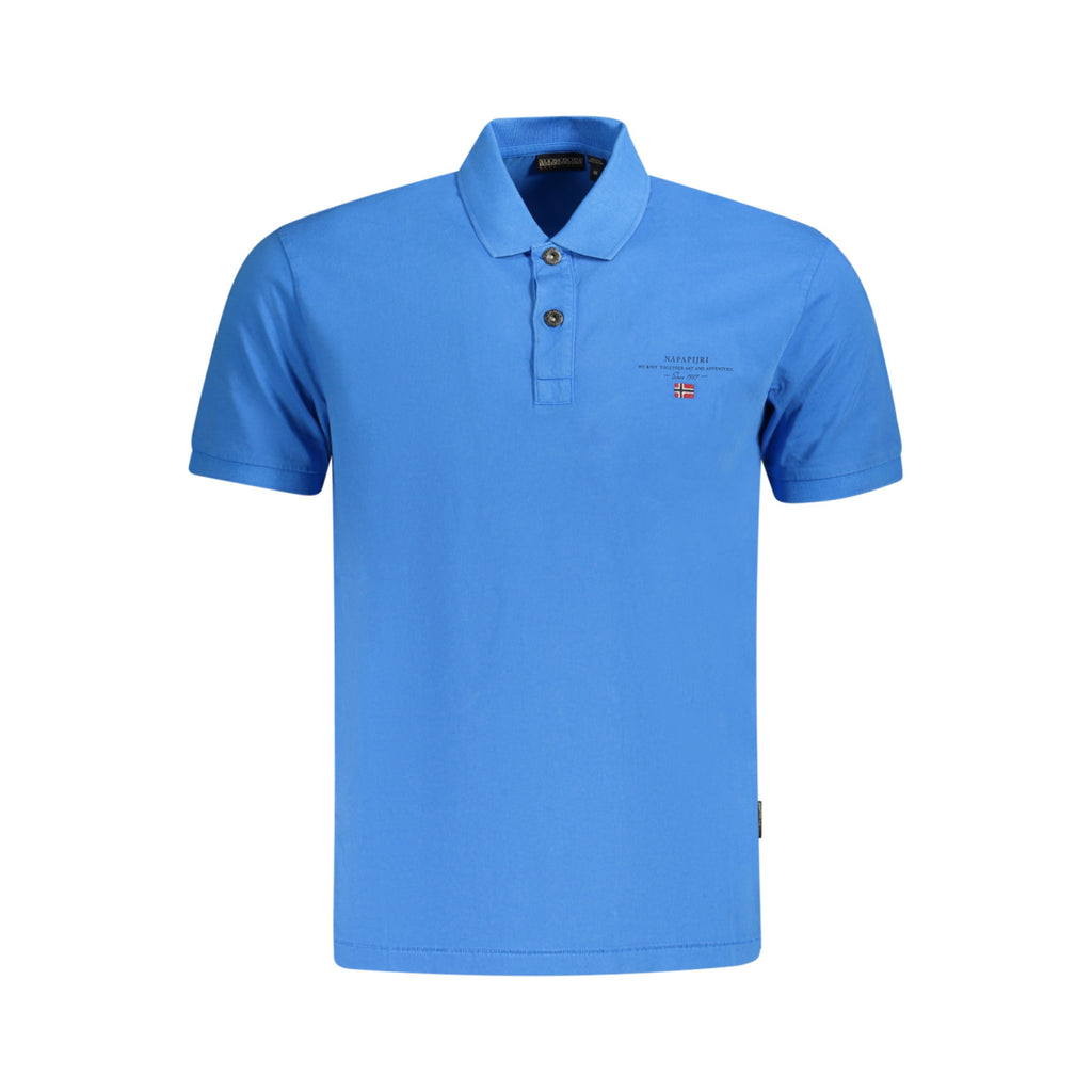 Polo Napapijri Uomo Manica Corta Jersey – Blu Taglia M