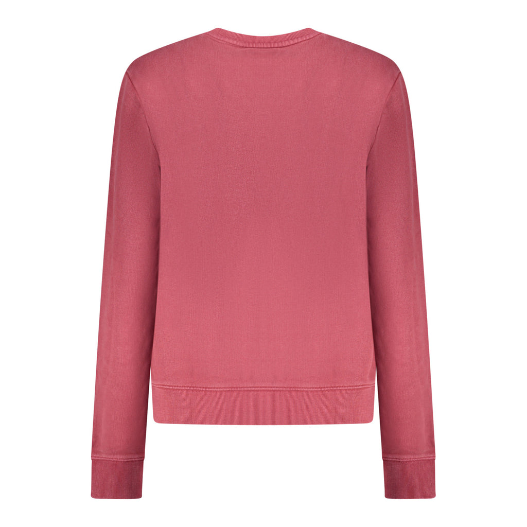 Guess Jeans Felpa Donna Girocollo – Colore Rosso, Cotone, Taglia L