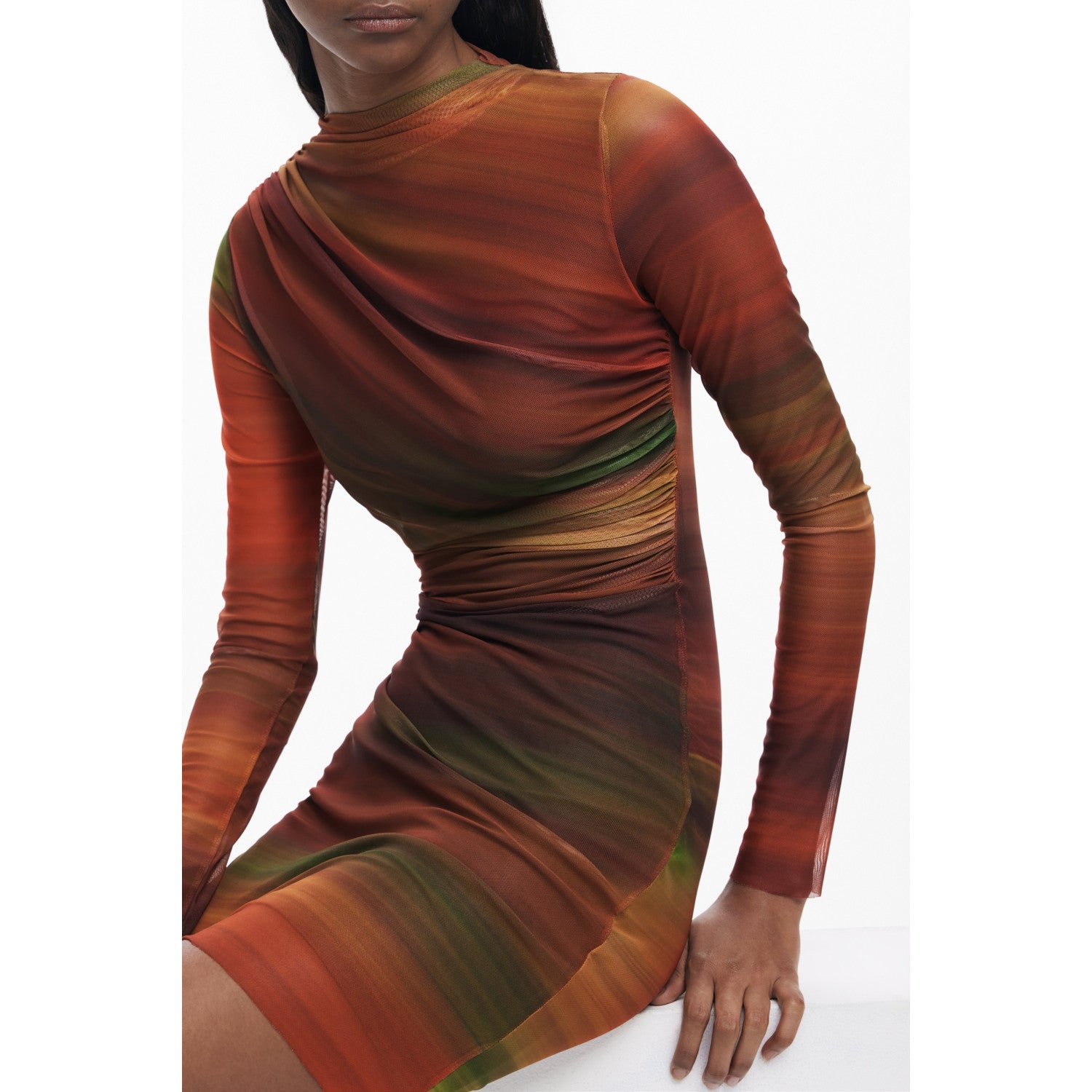 DESIGUAL ABITO CORTO DONNA ARANCIO TAGLIA L